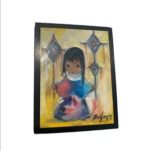 Vintage De Grazia Magnet of Painting